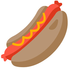 hot dog flat icon