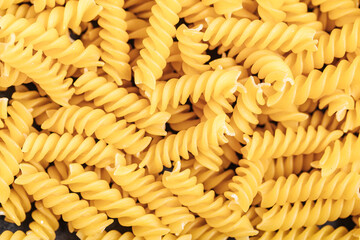 Macro of raw pasta 
