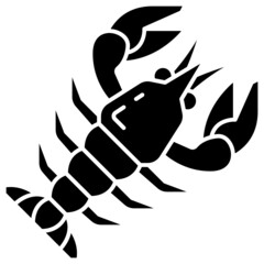 lobster solid icon
