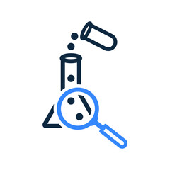 Research, science, laboratory icon. Simple editable vector design isolated on a white background.