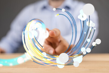 Technology background. Big data concept. Binary