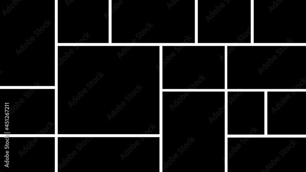 Aufkleber vector empty photo frame. collage template. frames for memory.
