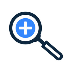 Fototapeta premium Investigation, search icon. Simple editable vector design isolated on a white background.