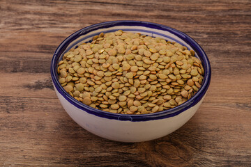 Vegan cuisine - Dry lentil heap