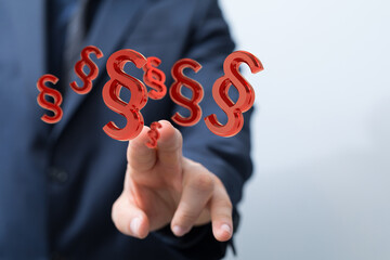 Law and justice concept digital