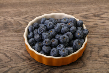 Ripe sweet tasty blueberries heap