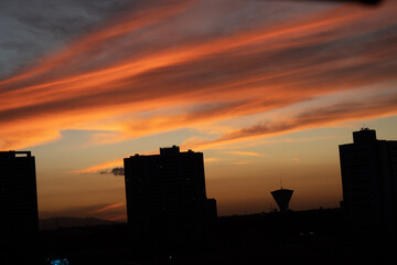 Obraz premium Sunset City Fortaleza Brazil 