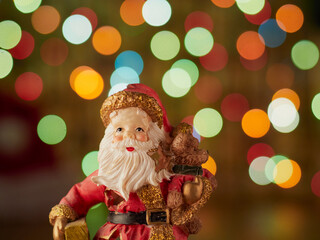 Happy New Year 2022. Christmas background with a Christmas tree, cones and Christmas decorations. Celebrating the Christmas holidays. The concept of the New Year.