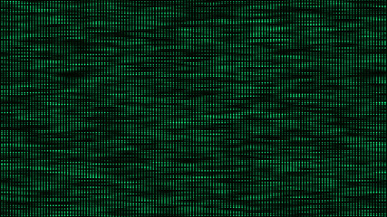 Dots texture with noise effect. Abstract halftone background. Vector glitch backdrop. Digital screen with matrix or binary code.