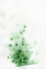 Beautiful background texture, watercolor green blur. Unusual autumn, abstract watercolor decor