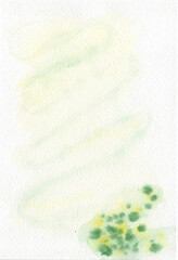 Beautiful background texture, watercolor green blur. Unusual autumn, abstract watercolor decor