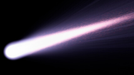 Deep space background with abstract comet in motion © Александр Ковалёв