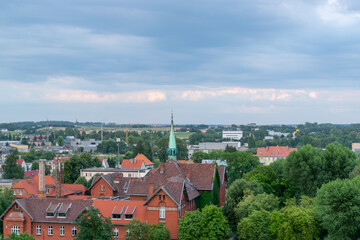 Fototapeta na wymiar Panorama miasta, Giżycko, Polska