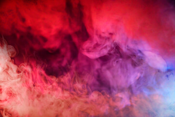 Naklejka na ściany i meble colored blur smoke on a dark halloween background
