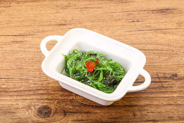 Asian traditional chukka salad in the bowl