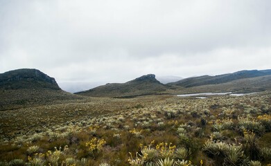 paisaje paramo de Sumapaz montañas