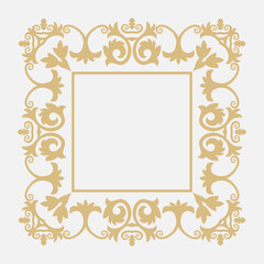Circular baroque ornament.