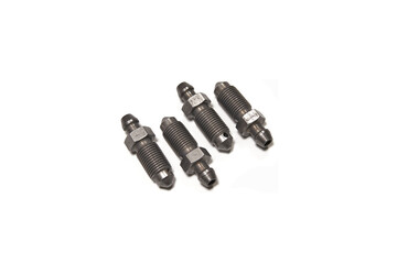 Breather valves of brake caliper on white background.