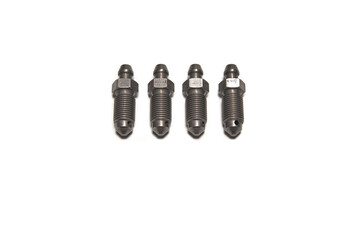 Breather valves of brake caliper on white background.