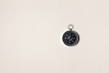 Compass on white background. Concept signs symbols.