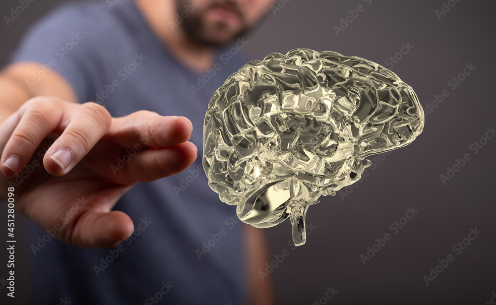 Poster artificial intelligence. technology web background. virtual concept