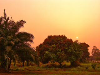 Sunset in Volta Ghana