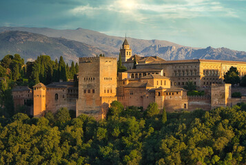 Obraz premium Granada city,in andalusia spain.