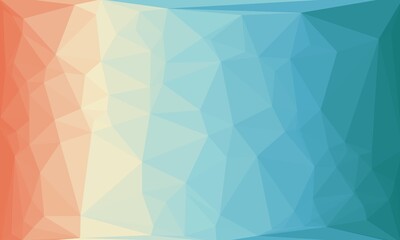 Fototapeta premium vibrant minimal multicolored polygonal background with gradient 