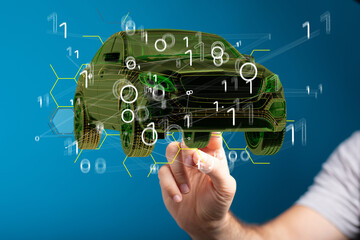 autonomous online car sharing service controlled