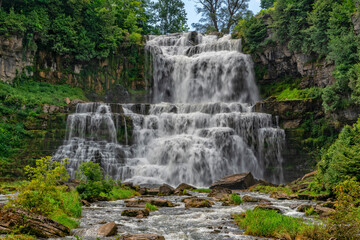 Chittenango Falls At Chittenango State Park In New York