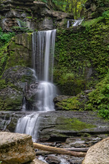 Fototapeta na wymiar Cowshed Falls at Fillmore Glen State Park