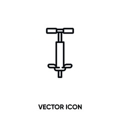 Pogo stick vector icon. Modern, simple flat vector illustration for website or mobile app.Jump or jumping symbol, logo illustration. Pixel perfect vector graphics	