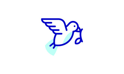 flying  bird icon symbol illustration shape element vector design