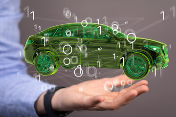 autonomous online car sharing service controlled