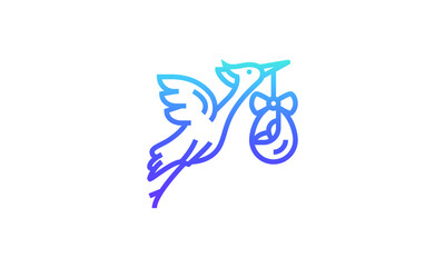 flying  bird icon symbol illustration shape element vector design