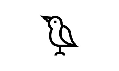 flying  bird icon symbol illustration shape element vector design