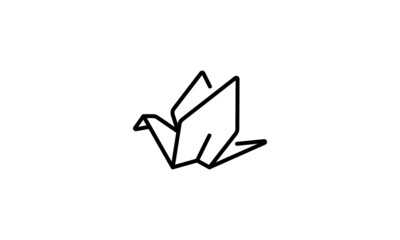 flying  bird icon symbol illustration shape element vector design