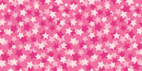 Fototapeta premium Trendy pink camouflage military pattern with stars. Vector camouflage pattern for clothing design.