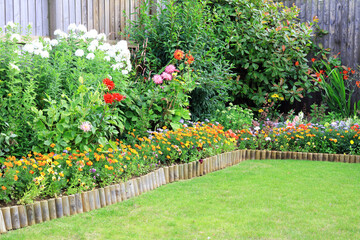 garden with flowers