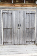 old grey barn doors