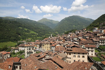 Bagolino village in italy 