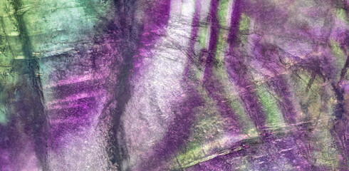 green and lilac fluorite texture macro stripe
