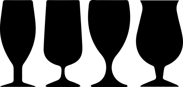 glass of champagne. Wine glass icon vector isolated. Alcoholic cocktails. alcoholic beverages and drinks. Beer glasses clinking