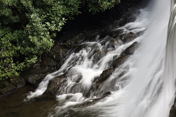 waterfall in the mountains