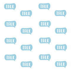 talk bubble pattern. vector illustrator