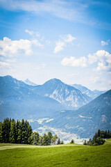 Landscape Austrian Alps on a sunny Summer Day