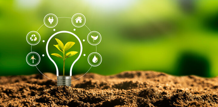 Sustainable energy sources concept