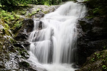 Fototapeta na wymiar pisgah waterfall
