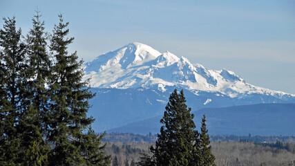 Mount Baker, as seen from Ferndale, Washington