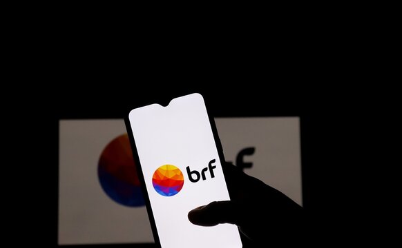 August, 13 - Brazil: BRF logo on smartphone screen. BRF is a Brazilian company and is one of the biggest food companies in the world.